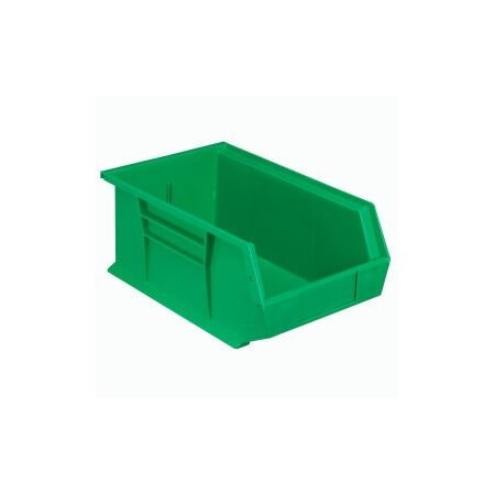 Quantum Storage Systems Hang & Stack Storage Bin, Green, 12 PK QUS241GN